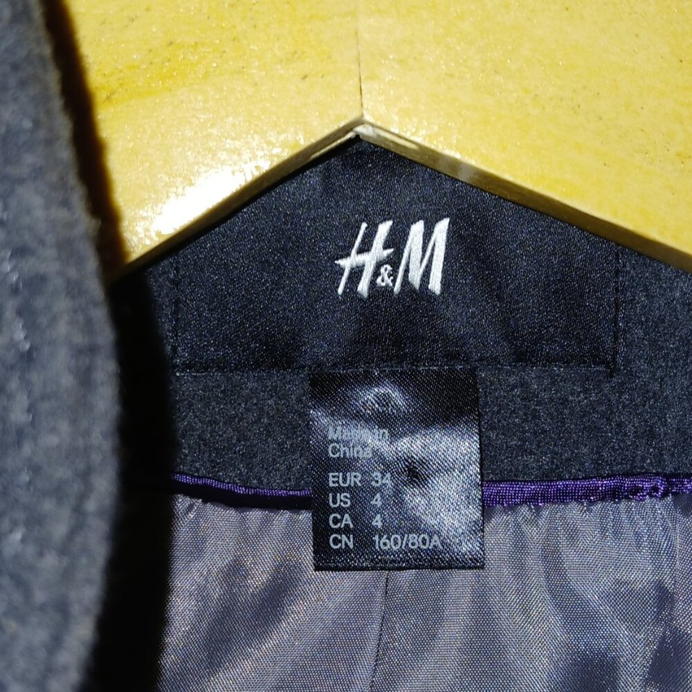 Buy 2 for $35 - Identical H & M Tailored Long Jackets (Dark Gray & Navy) - Picture 6 of 7